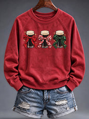 Fröhliches irisches Weihnachts-Sweatshirt für Damen