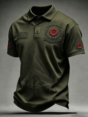 Bedrucktes Herrenhemd „Lest We Forget“