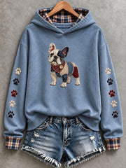 Wunderschöner Damen-Hoodie mit Französischem Bulldoggen-Motiv